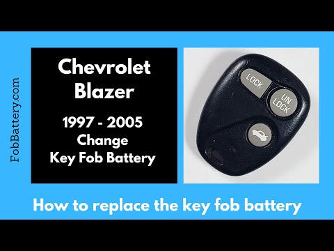 Chevrolet Blazer Key Fob Battery Replacement (1997 - 2005)