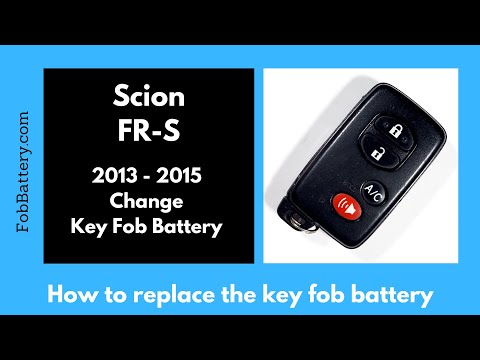 Scion FR-S Key Fob Battery Replacement (2013 - 2015)
