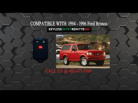 How To Replace Ford Bronco Key Fob Battery 1994 1995 1996
