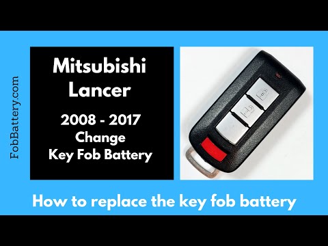 Mitsubishi Lancer Key Fob Battery Replacement (2008 - 2017)