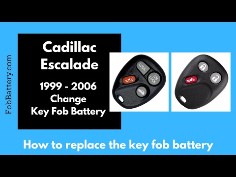 Cadillac Escalade Key Fob Battery Replacement (1999 - 2006)