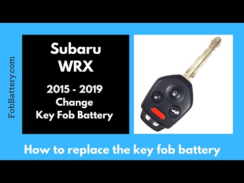 Subaru WRX Key Fob Battery Replacement (2015 - 2019)
