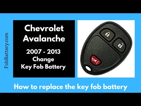 Chevrolet Avalanche Key Fob Battery Replacement (2007 - 2013)