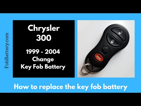 Chrysler 300 Key Fob Battery Replacement (1999 - 2004)