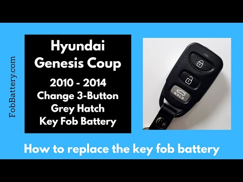 Hyundai Genesis Coup Key Fob Battery Replacement (2010 - 2014)
