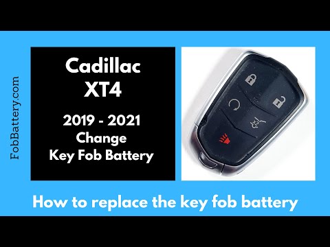 Cadillac XT4 Key Fob Battery Replacement (2007 - 2013)