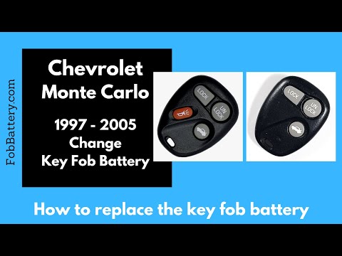 Chevrolet Monte Carlo Key Fob Battery Replacement (1997 - 2005)