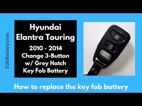 Hyundai Elantra Touring Key Fob Battery Replacement (2010 - 2014)