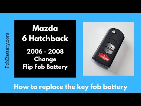 Mazda 6 Hatchback Flip Key Fob Battery Replacement (2006 - 2008)