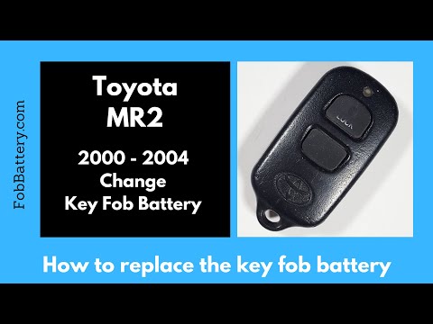 Toyota MR2 Key Fob Battery Replacement (2000 - 2004)