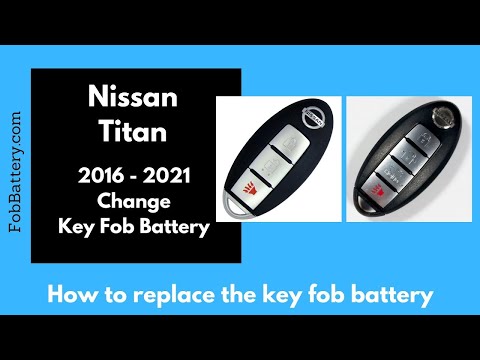 Nissan Titan Key Fob Battery Replacement (2016 - 2022)
