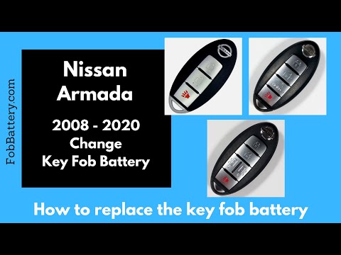 Nissan Armada Key Fob Battery Replacement (2008 - 2020)