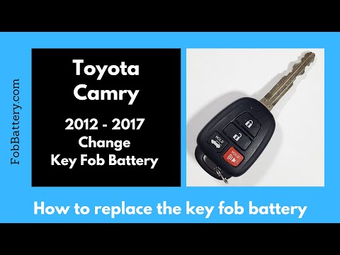 Toyota Camry Key Fob Battery Replacement (2012 - 2017)