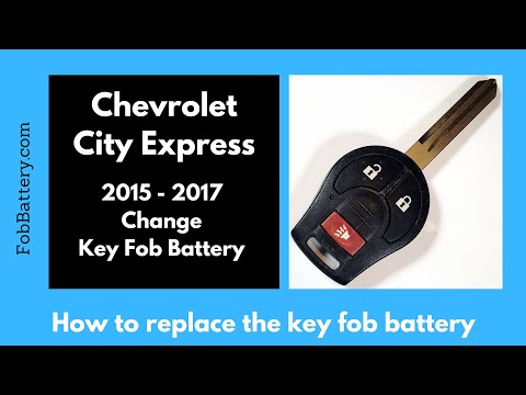 Chevrolet City Express Key Fob Battery Replacement (2015 - 2017)
