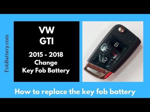 Volkswagen GTI Key Fob Battery Replacement (2015 - 2018)