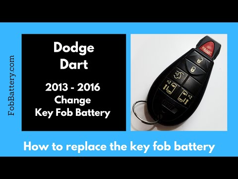 Dodge Dart Key Fob Battery Replacement (2013 - 2016)