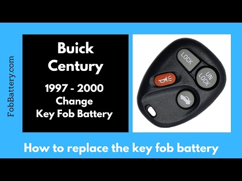 Buick Century Key Fob Battery Replacement (1997 - 2000)
