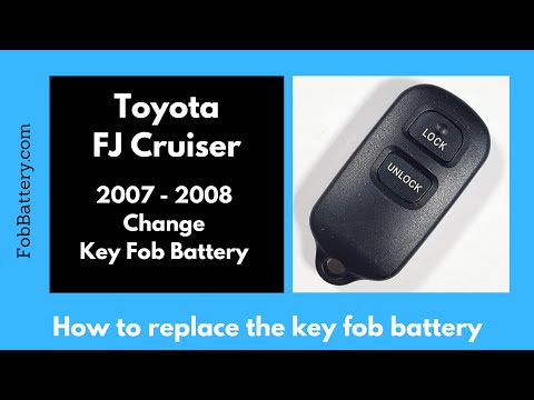 Toyota FJ Cruiser Key Fob Battery Replacement (2007 - 2008)