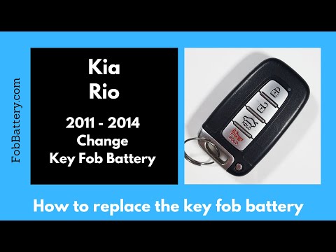 Kia Rio Key Fob Battery Replacement (2011 - 2014)
