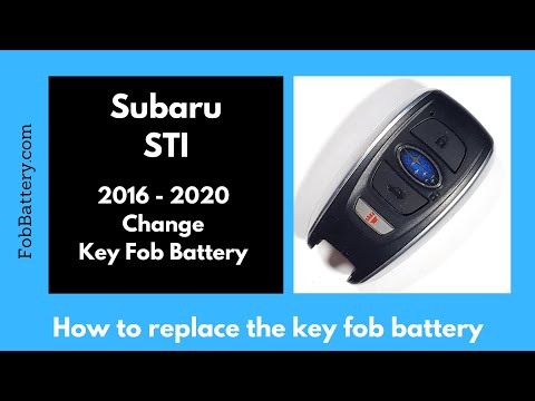 Subaru STI Key Fob Battery Replacement (2016 - 2020)