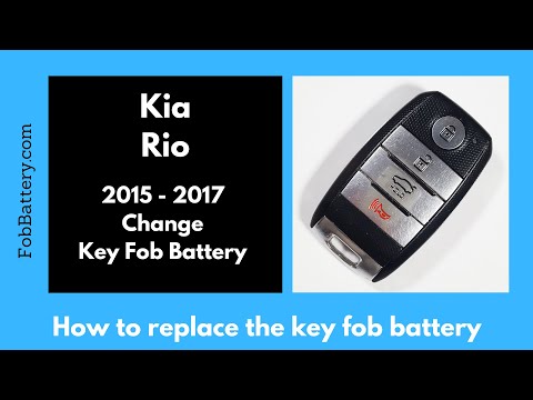 Kia Rio Key Fob Battery Replacement (2015 - 2017)