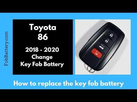 Toyota 86 Key Fob Battery Replacement (2018 - 2021)