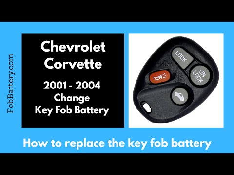 Chevrolet Corvette Key Fob Battery Replacement (2001 - 2004)