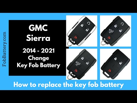GMC Sierra Key Fob Battery Replacement (2014 - 2021)