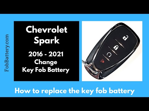 Chevrolet Spark Key Fob Battery Replacement (2016 - 2021)