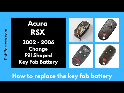 Acura RSX Key Fob Battery Replacement (2002 - 2006)