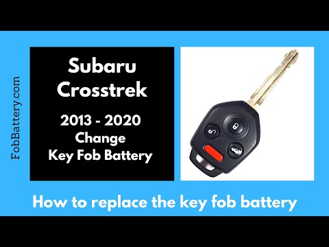 Subaru Crosstrek Key Fob Battery Replacement (2013 - 2020)