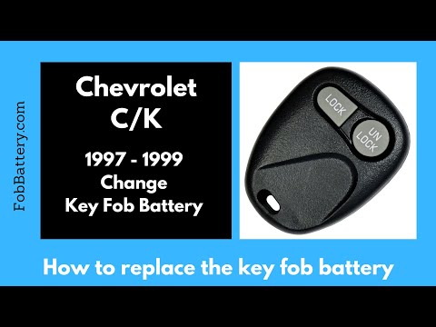 Chevrolet C/K Key Fob Battery Replacement (1997 - 1999)