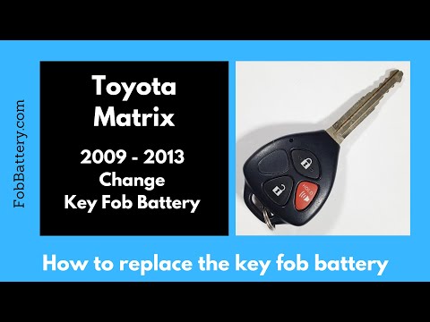 Toyota Matrix Key Fob Battery Replacement (2009 - 2013)
