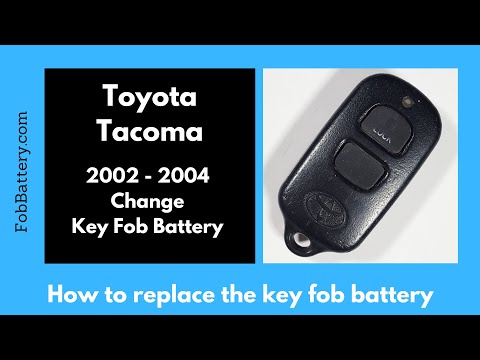 Toyota Tacoma Key Fob Battery Replacement (2002 - 2004)