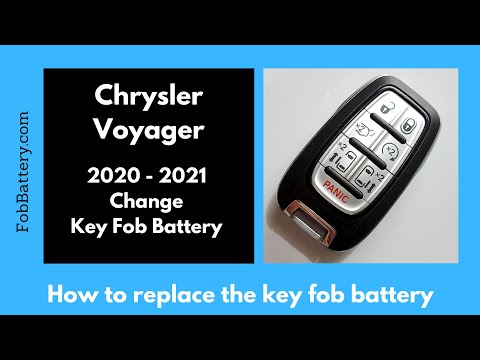 Chrysler Voyager Key Fob Battery Replacement (2020 - 2021)