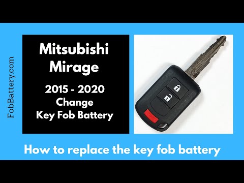 Mitsubishi Mirage Key Fob Battery Replacement (2015 - 2020)