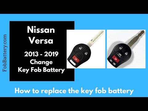 Nissan Versa Key Fob Battery Replacement (2013 - 2019)