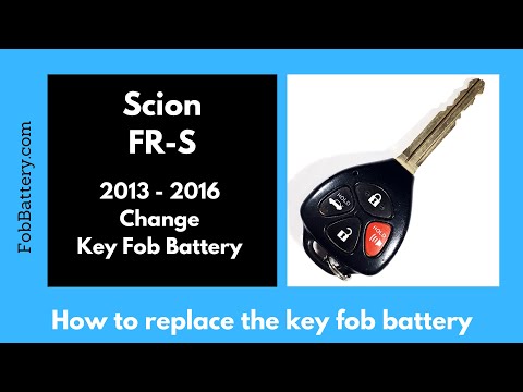 Scion FR-S Key Fob Battery Replacement (2013 - 2016)