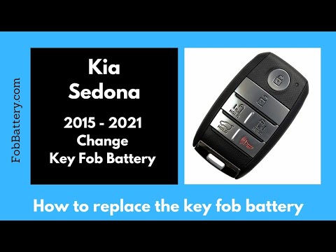 Kia Sedona Key Fob Battery Replacement (2015 - 2021)