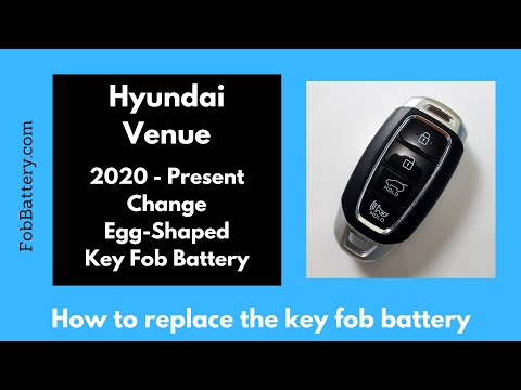 Hyundai Venue Key Fob Battery Replacement (2020 - Present)