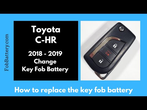 Toyota C-HR Key Fob Battery Replacement (2018 - 2019)