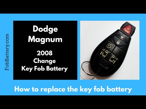 Dodge Magnum Key Fob Battery Replacement (2008)