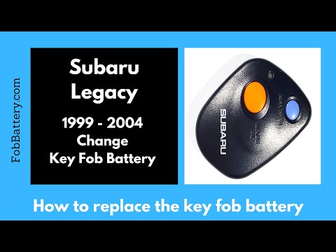 Subaru Legacy Key Fob Battery Replacement (1999 - 2004)