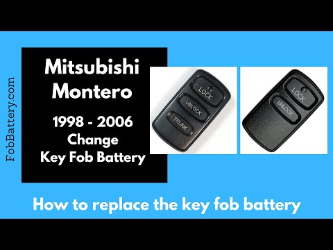 Mitsubishi Montero Key Fob Battery Replacement (1998 - 2006)