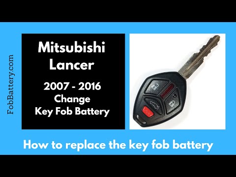 Mitsubishi Lancer Key Fob Battery Replacement (2007 - 2016)