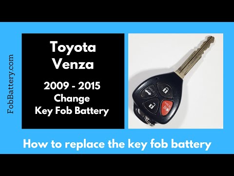 Toyota Venza Key Fob Battery Replacement (2009 - 2015)
