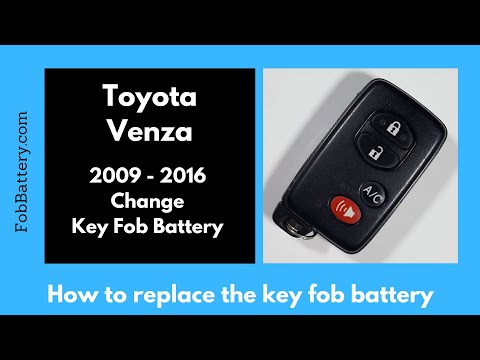 Toyota Venza Key Fob Battery Replacement (2009 - 2016)