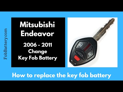 Mitsubishi Endeavor Key Fob Battery Replacement (2006 - 2011)