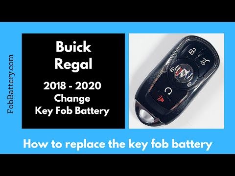Buick Regal Key Fob Battery Replacement (2018 - 2020)