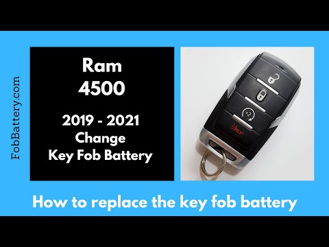 Ram 4500 Key Fob Battery Replacement (2019 - 2021)